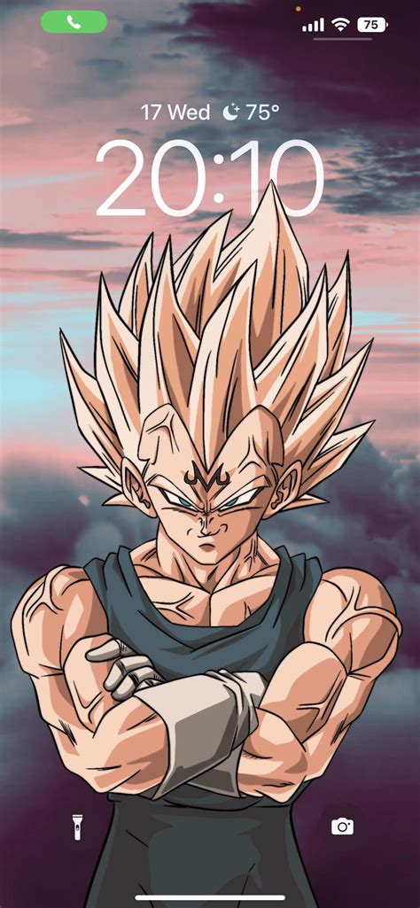 [OC] Vegeta iOS 16 wallpaper • Direct link in the comments : r/dbz