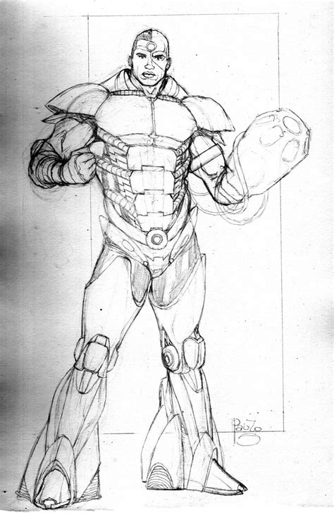 Cyborg... step by step by PauloSiqueira on DeviantArt