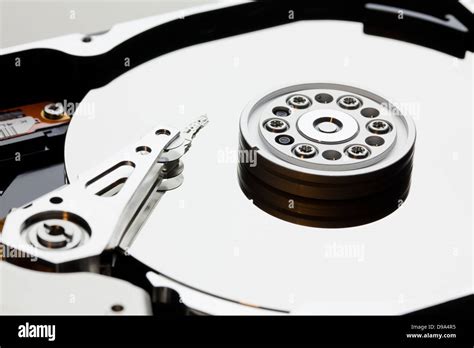 Hard disk drive platter and read / write head (HDD read/write head, Hard Drive Stock Photo - Alamy