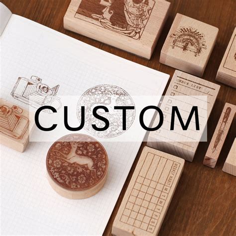 Custom Wood Stamp,custom Rubber Stamps,personalized Logo Wood Stamp,personalized Hand Stamp ...