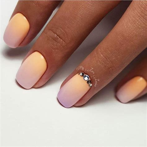 Beautiful gradient nails, Gradient manicure with gel polish, July nails, Ombre manicure on nails ...