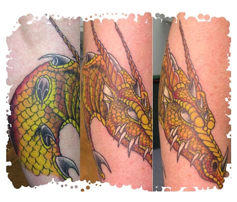 Always Affordable Tattoos - gold dragon