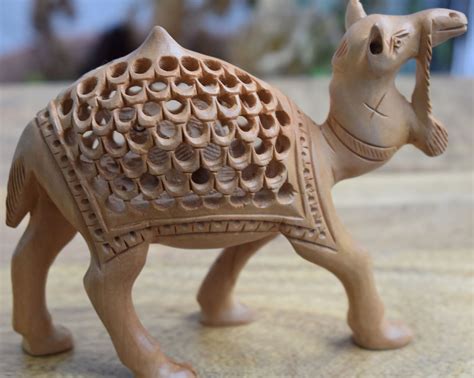 Solid Wood Hand Carvedjali Camel Indian Handicraft - Etsy UK | Indian ...