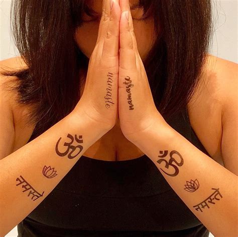 Namaste Tattoo Collection Spiritual Set of 12 Temporary Tattoos for Yoga and Relaxation - Etsy