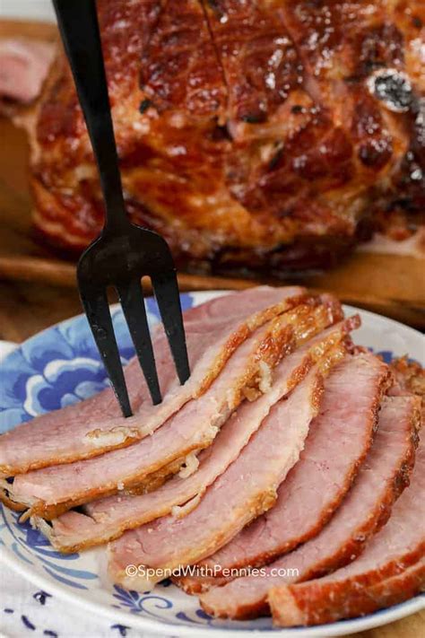 Baked Ham with Brown Sugar Glaze - Spend With Pennies - Food 24h