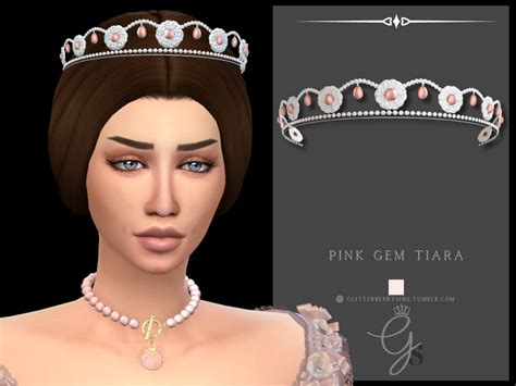 Pink Gem Tiara | Glitterberry Sims | Sims 4 mods, Sims 4 pets, Sims