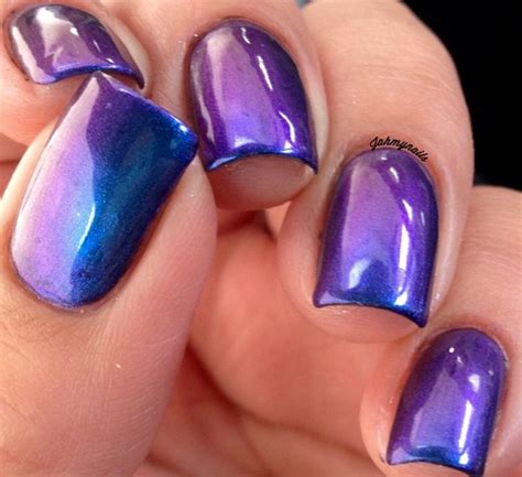 PURPLE HAZE Multi-Chrome Color Shifting Nail Polish Puple | Etsy | Purple nail designs, Purple ...