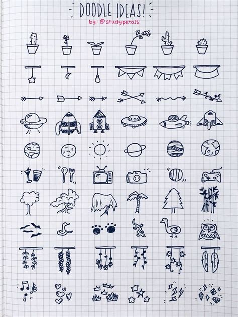 Pin by Sidney Dickinson on study | Sketch book, Easy doodle art, Bullet journal doodles