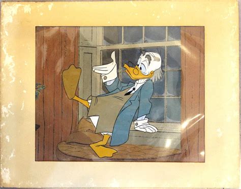 U.S.A. Original 'Walt Disney' Celluloid Drawing of 'Scrooge