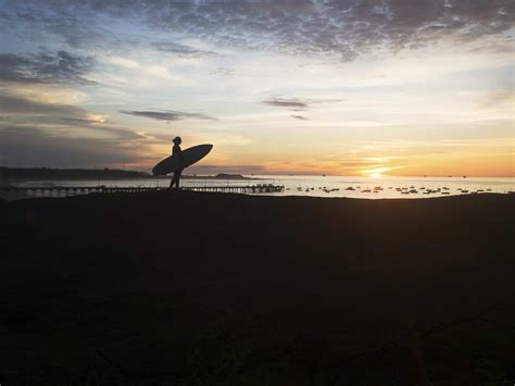 Surf Girl during Sunset Free Photo - SplitShire