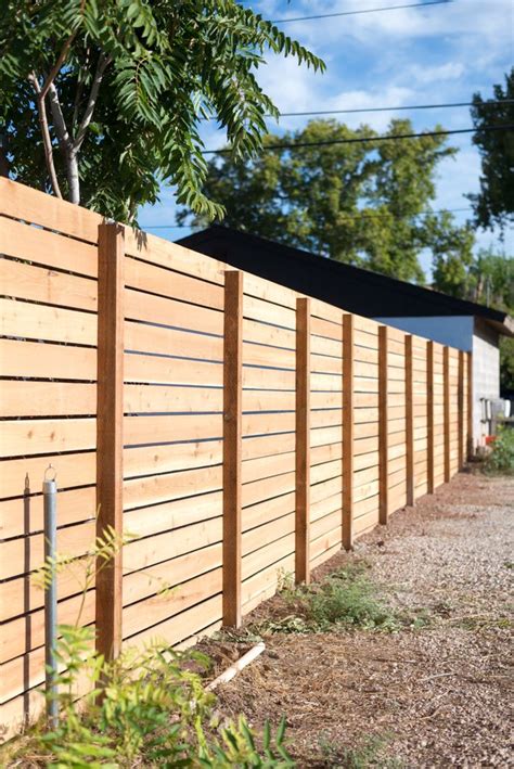 Horizontal Wood Fence Designs