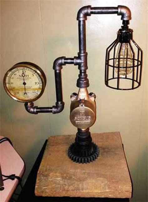 30 Creatively Cool Steampunk DIYs | Steampunk lamp, Steampunk lamp diy ...