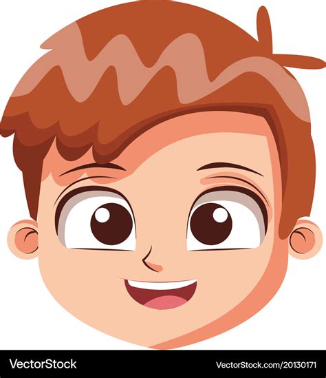 Cute Boy Face Cartoon Royalty Free Vector Image | The Best Porn Website