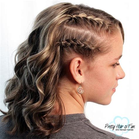 SHORT HAIRSTYLES: Racer Stripes Side Braids in 2023 | Side braid ...