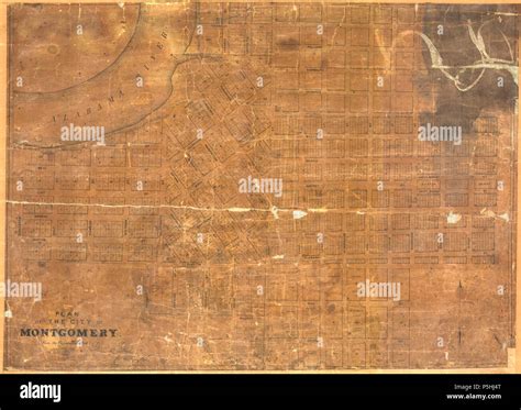 1842 map of Montgomery, Alabama.jpeg Stock Photo - Alamy