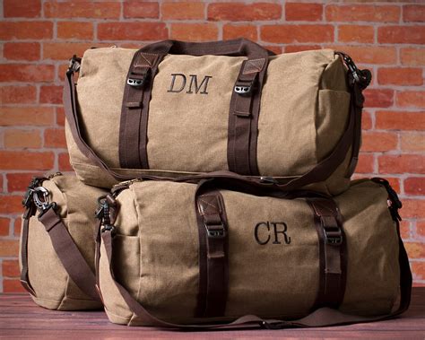 Canvas Duffel Bag Personalized Holiday Gift Christmas - Etsy