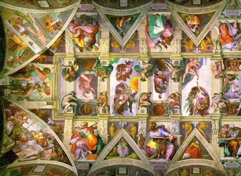 Michelangelo's Artwork on the ceiling of Sistine Chapel image - Free stock photo - Public Domain ...