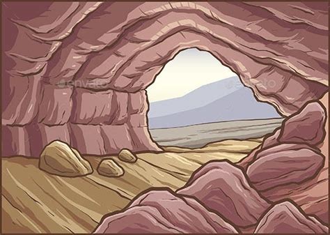 Cave Background | Background, Cave drawings, Illustration art