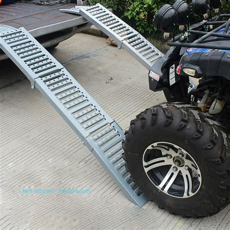 INTSUPERMAI Motorcycle Ramp Folding Aluminum Lawn Garden Car Short Bed Truck Ramps - Walmart.com ...