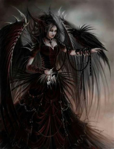 Female Dark Angels, or more commonly known as Demons, look like this in their human form. | Dark ...