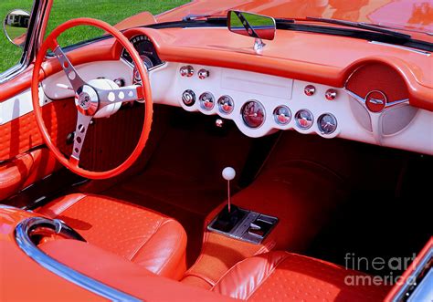 Corvette Roadster Interior 1957 Photograph by Thomas Burtney - Fine Art America