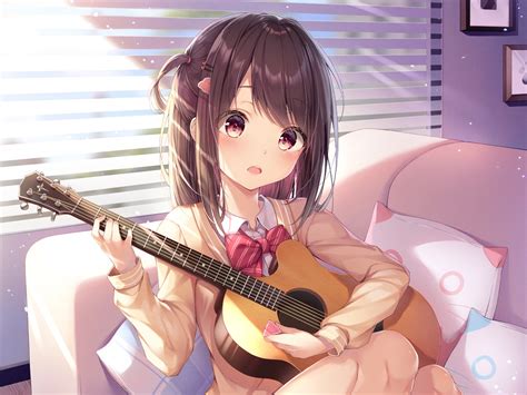 Download Guitar Anime Original HD Wallpaper