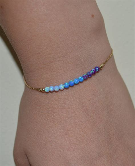 Opal Bracelet Opal Jewelry Opal Ball/bead Bracelet Opal - Etsy