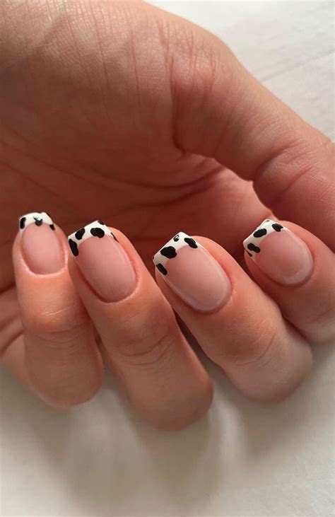 Pink And White Cow Print Nails - And we have to agree with her. - Goimages Cove