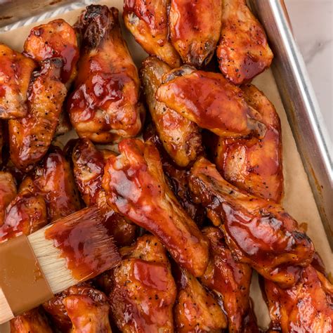 BBQ Chicken Wings (EASY, Oven Baked Recipe) | Only 5 Ingredients!