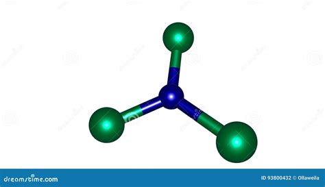 Boron Trichloride Molecular Structure Isolated On White Royalty-Free ...