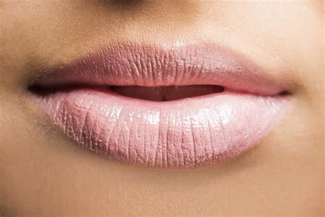 Lip close up makeup stock photo. Image of glossy, fashion - 64574128