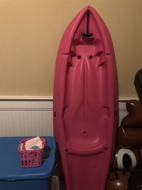 Kids Pink Kayak And Paddle for sale from United States