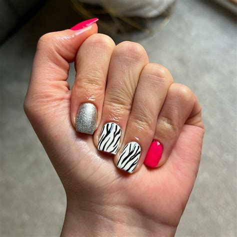 17+ Colorful Zebra Print Nails: Show them Your Wild Side