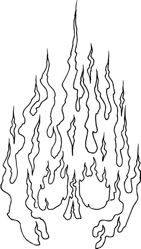 Flames clipart line drawing, Flames line drawing Transparent FREE for download on WebStockReview ...