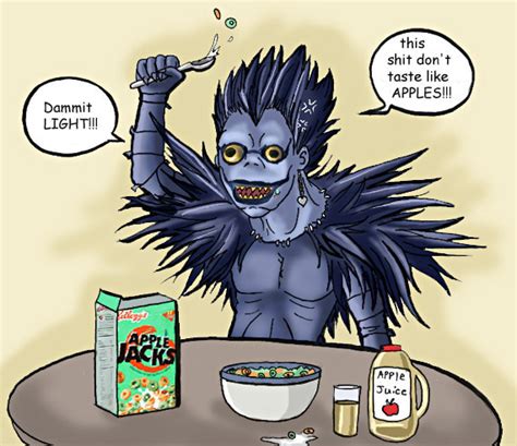 Ryuk only likes real apples - Ryuk Fan Art (23007826) - Fanpop