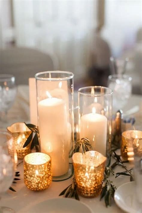 20 Simple and Chic Candle Centerpieces