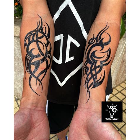 Simple Tribal Arm Tattoos For Men