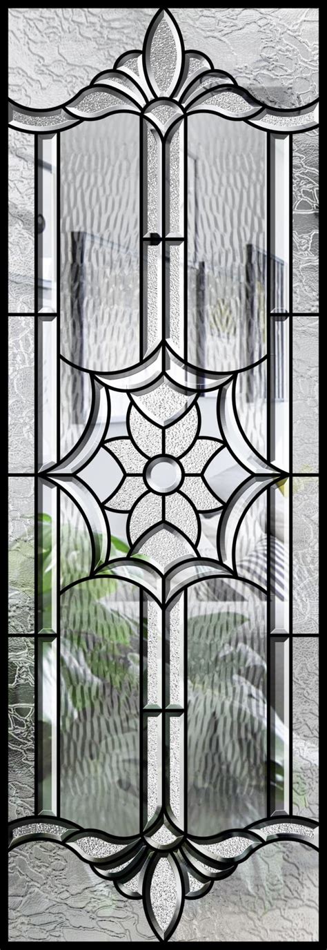 Sidelight Decorative Panel Glass , Architectural Stained Glass Door Panels