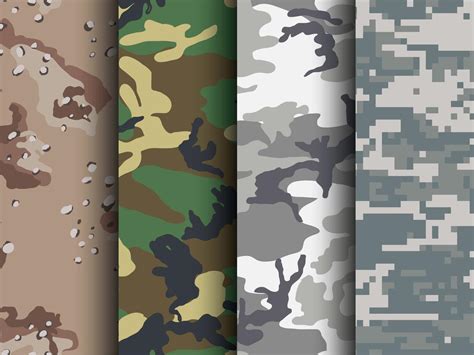 Free Camouflage Patterns for Illustrator & Photoshop 226365 Vector Art at Vecteezy