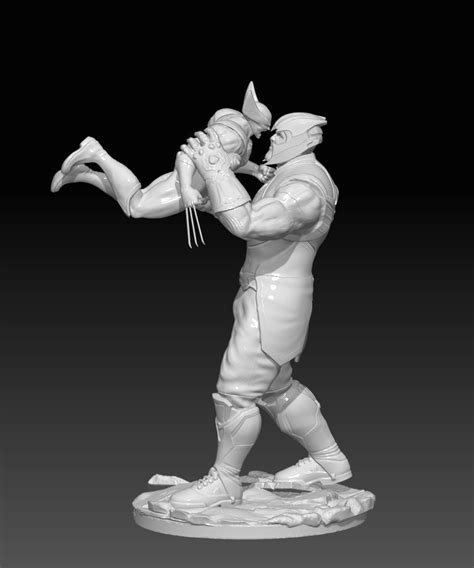 Thanos vs Wolverine 3D print model | CGTrader