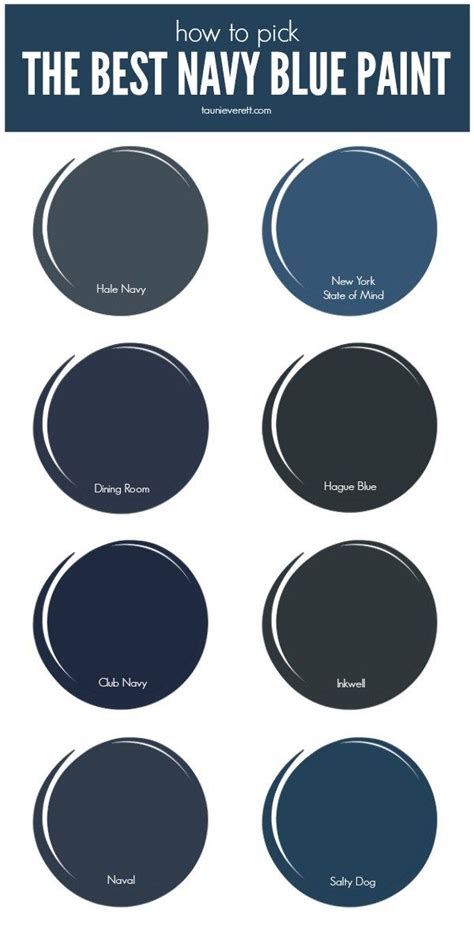 the best navy blue paint colors