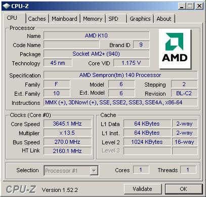 AMD Sempron 140 2.70 GHz Review - Overclocking & Unlocking | TechPowerUp