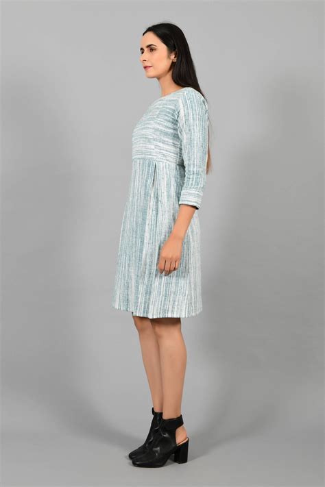 Pine Green | Pleated Dress – Cotton Rack