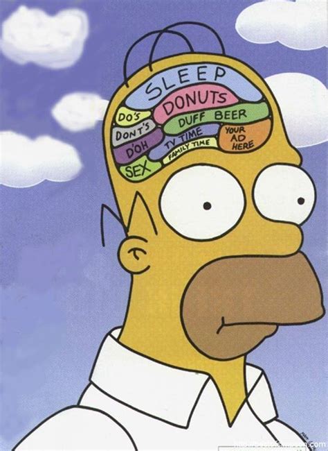 The inside of Homer Simpson's head! | Homer simpson brain, Homer ...