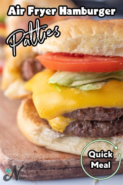 Air Fryer Hamburger Patties - Adventures of a Nurse