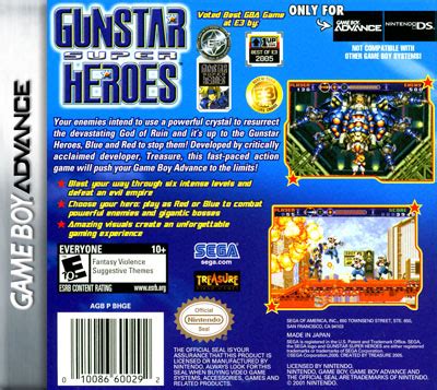 Gunstar Super Heroes - Retro Game Cases 🕹️