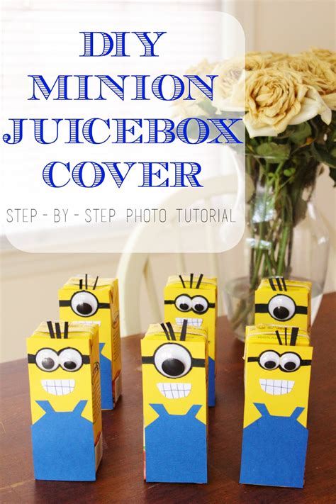 DIY Minion Juice Box Cover - The Happy Flammily