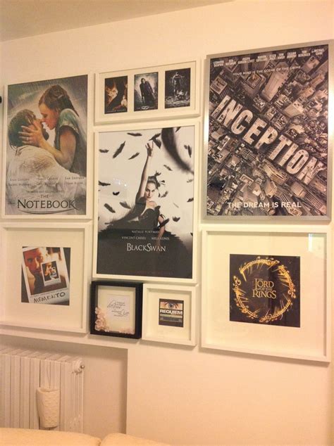 Our movie wall with our favourite movies framed in ribba frames | Wandbilder, Wand