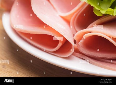 The Ham slices Stock Photo - Alamy