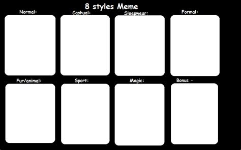 Wadrobe Meme template by PercyJacksonFangirl1 on deviantART | Template ...